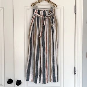 Madewell Paperbag Waist Linen Pants